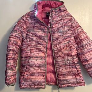 ZeroXposur pink and grey girls winter coat with hood